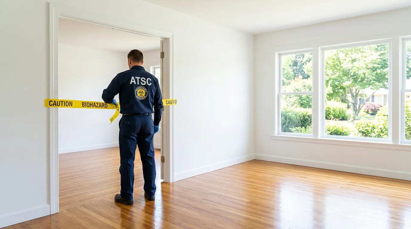 Certified biohazard cleanup crew performing Decomposition Cleanup in Rittenhouse